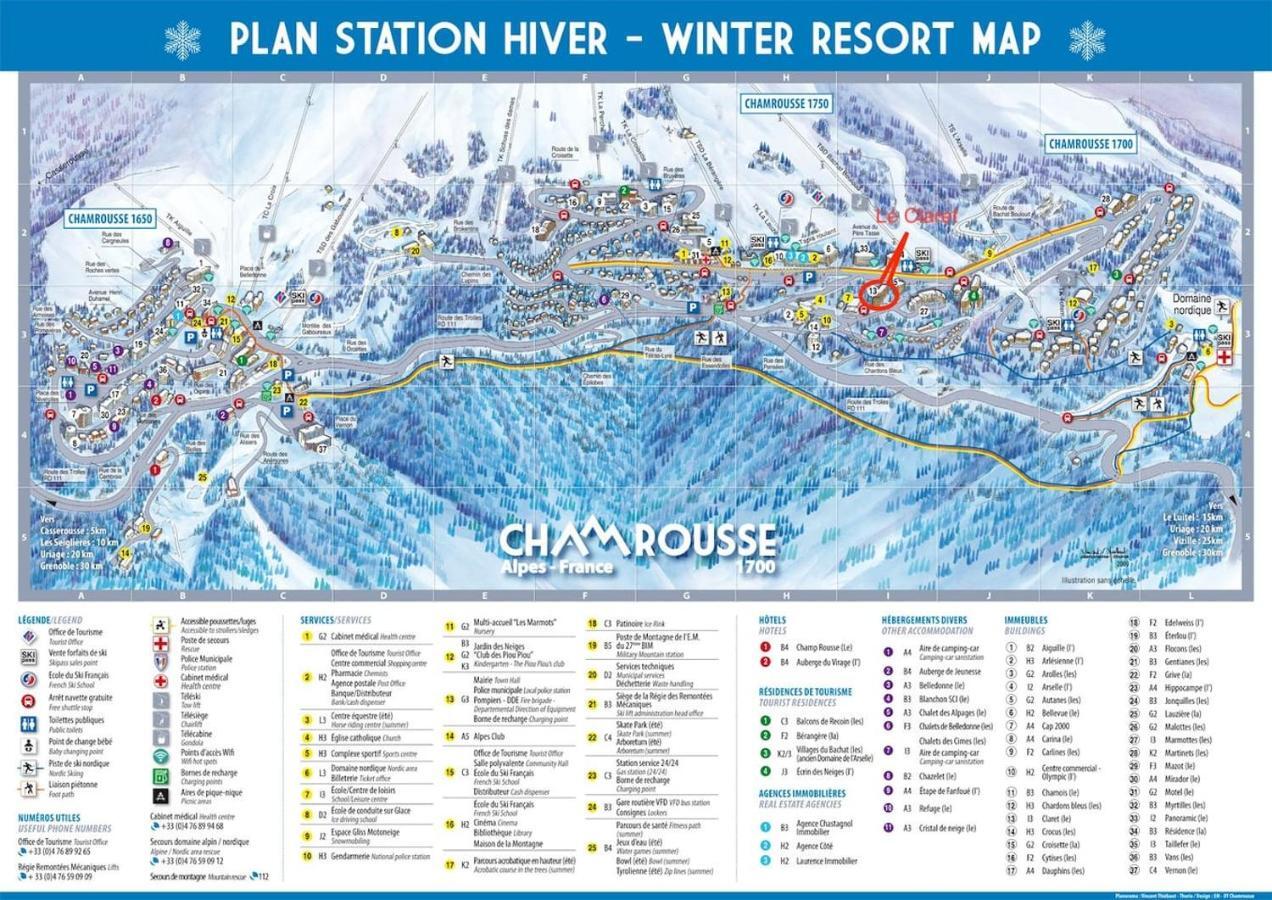 Charmant Studio Cabine Cocoon A 100 M Des Pistes Chamrousse Exteriér fotografie